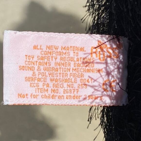 Black Cat Sound Motion Halloween Decor Vintage RUSS Scratches Kitty Purple Green - Picture 8 of 14